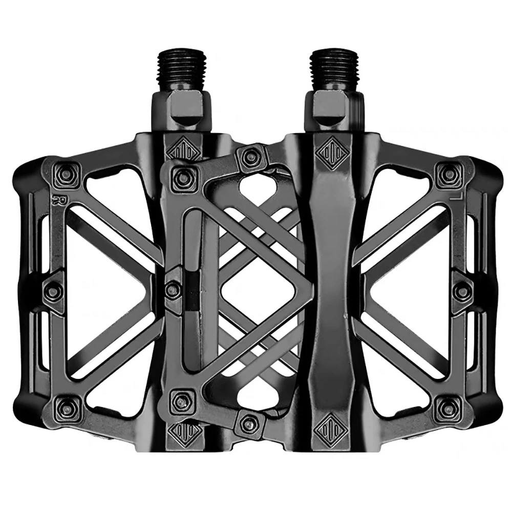 1Pair Road Mountain Bike Pedal Aluminum Alloy Mountain Bike Pedal Light Weight Cycling Classic Pedal Cycling Accessories