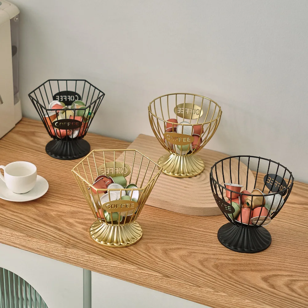 

Fruit Basket Iron Round Shelf Table Storage Candy Coffee Partner Snacks Plates Cake Stand Desktop Decor Holders Storage Case