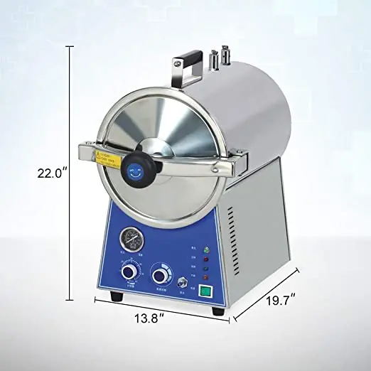 18L 24L High Pressure Stainless Steel Lab Table Top Steam Disinfector Autoclave  horizontal Pressure Steam Sterilizer