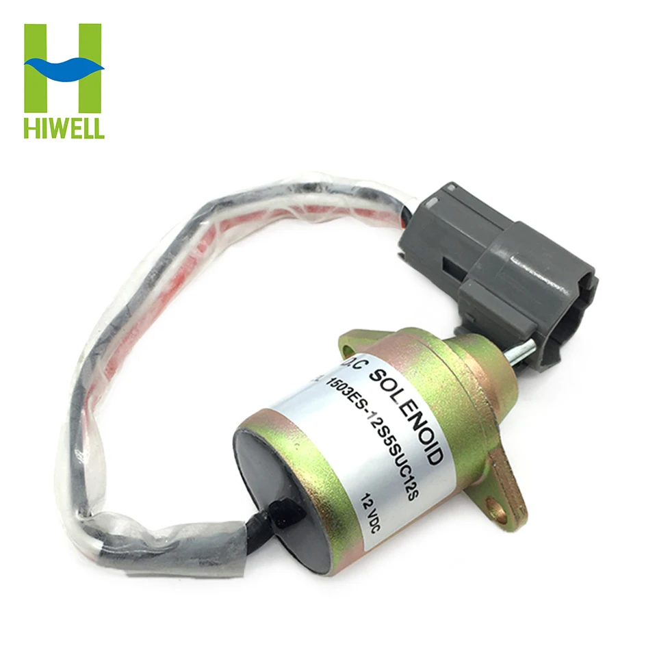 Fuel Shut Down Solenoid Valve 12V 24V Shut Off Solenoid 1503ES-12S5SUC12S 1503ES-24S5SUC12S For Yanmar 119233-77932