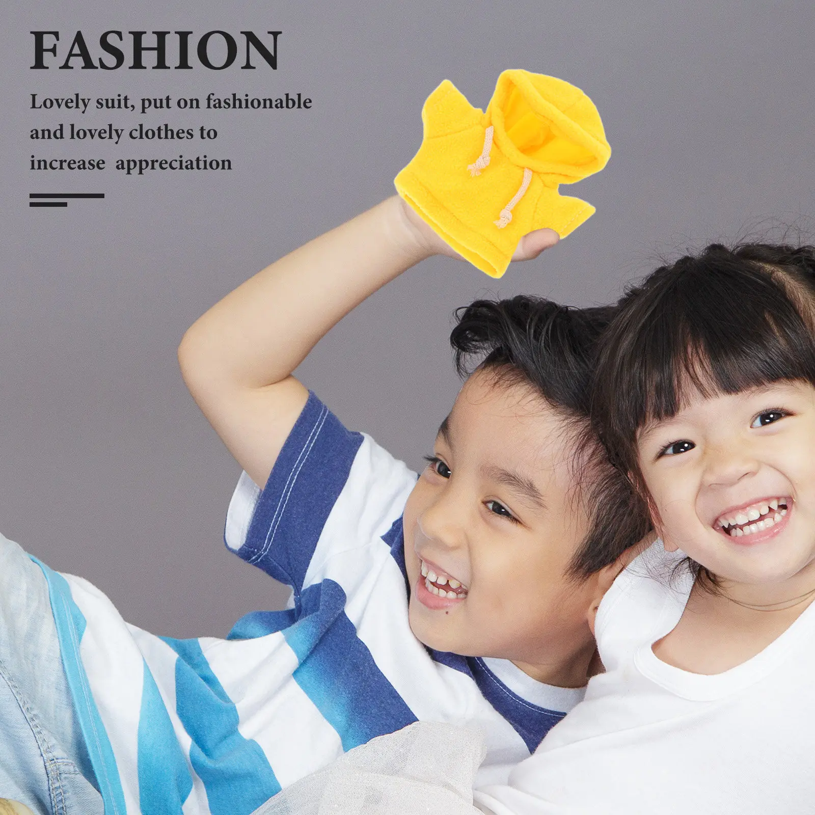 

4Pcs Bear Outfit Set Cozy Hoodie Pants for 20Cm Soft Cotton Play Dress Up Clothes Accessories Dress