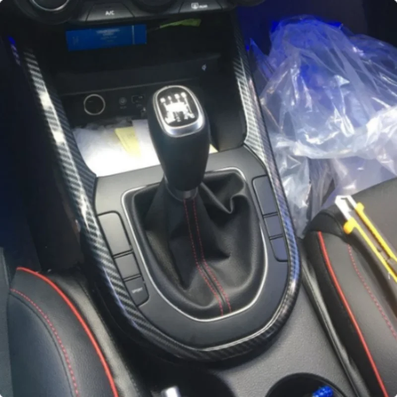 For Kia Forte Cerato K3 2019-2022 Carbon Fiber Gear Shift Box Cover Trim Molding Decoration Frame Car Accessories - Image 4