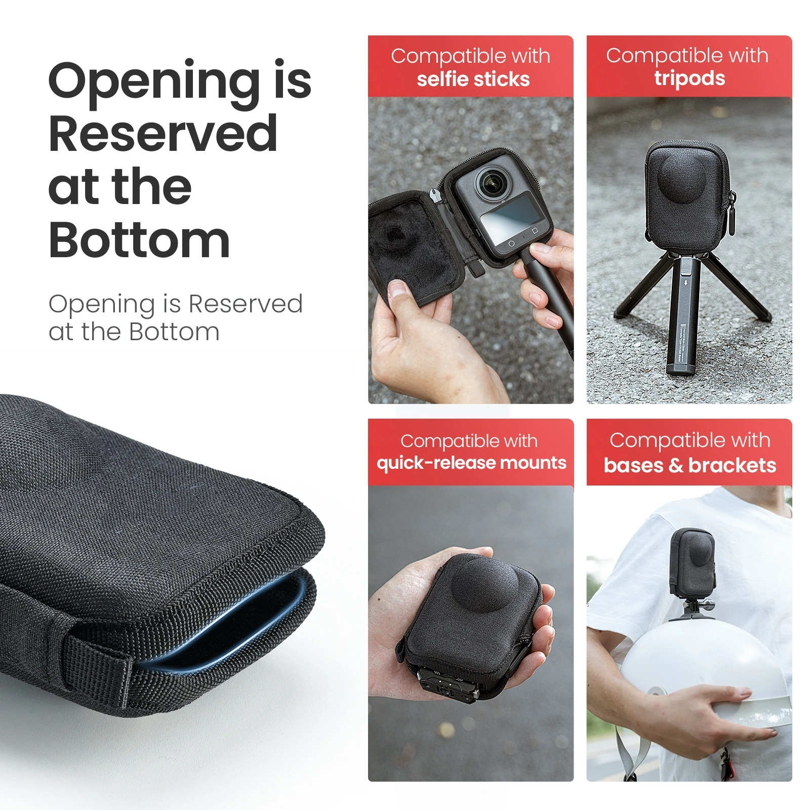 

​Body Storage Bag with Hook for DJI OSMO 360 Portable Camera Accessories Black