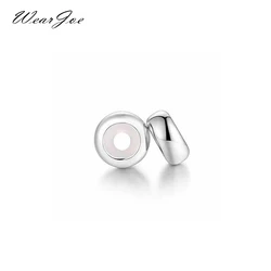 2pcs/set Round Silicone Clip Lock Spacer Stopper Charm Bead Suits for Bracelet Bangle DIY Jewelry Making Charms Accessories Tool