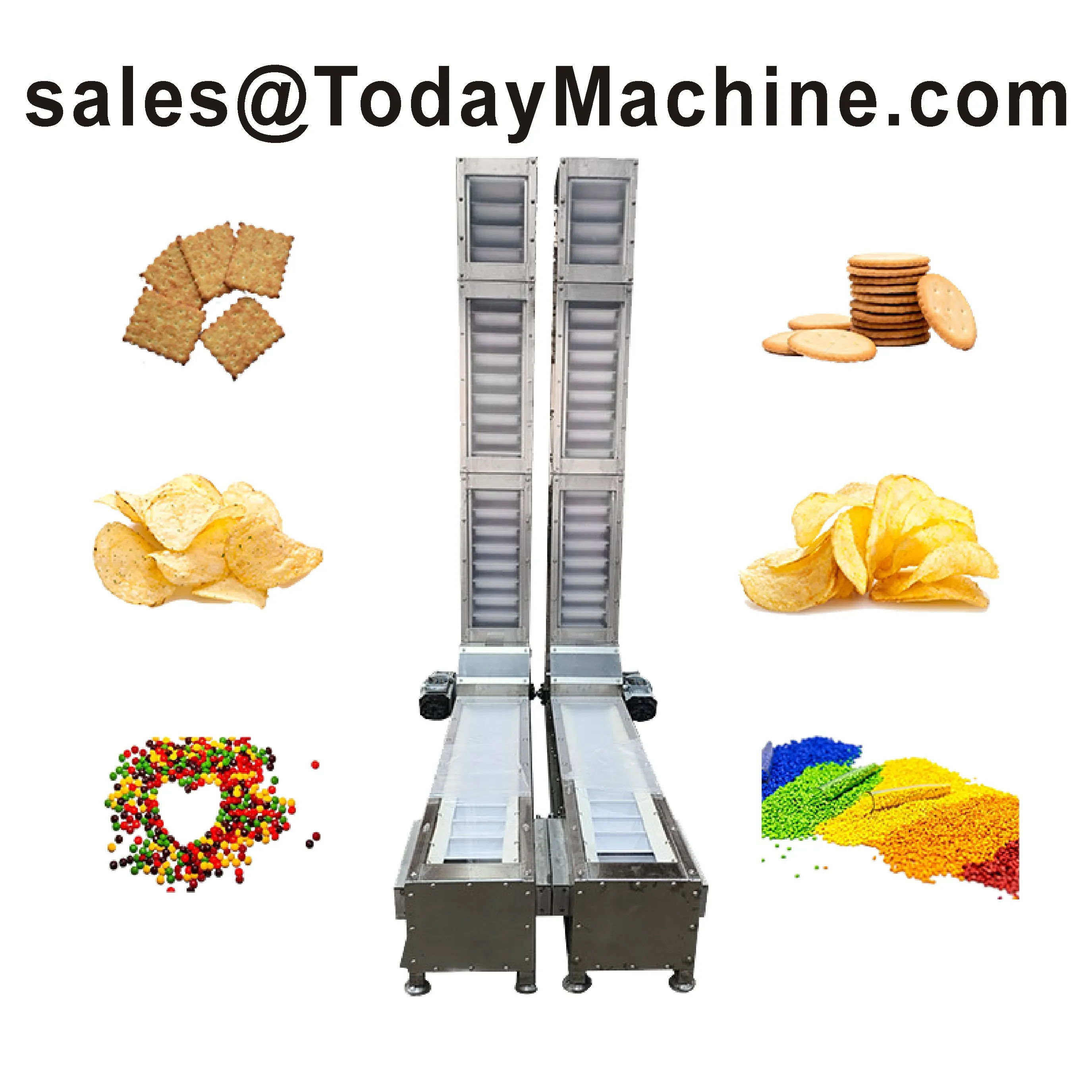 Inclined Bucket Elevator for Loading Corn and Wheat Granular Materials Incline Bucket Conveyor