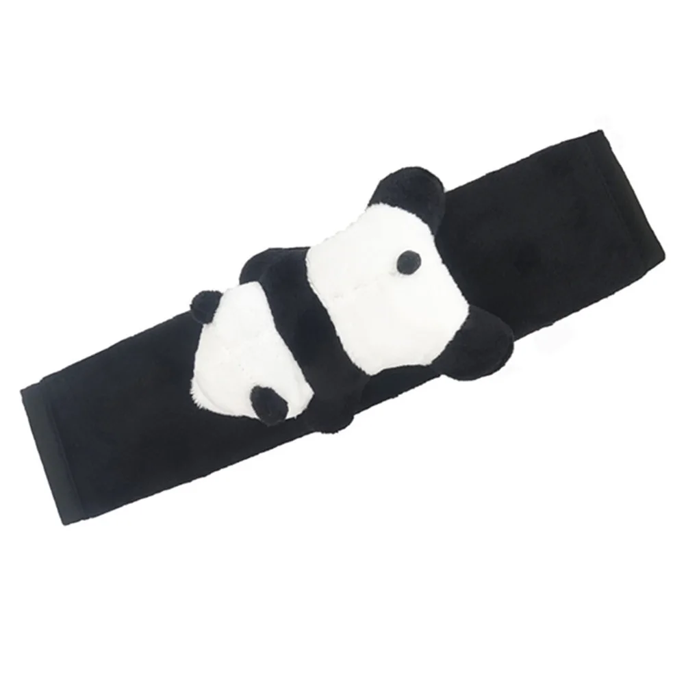

Shoulder Pad Cover Panda Cushion Soft Flannelette Protector Adjustable Safety Belt Cover Protector
