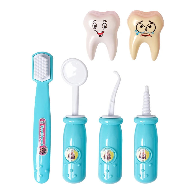 6pcs Dentist Gifts Kids Children Earlier Education Brushing Tooth Toy Teeth Brush Teaching Model Demo Teeth Study Model