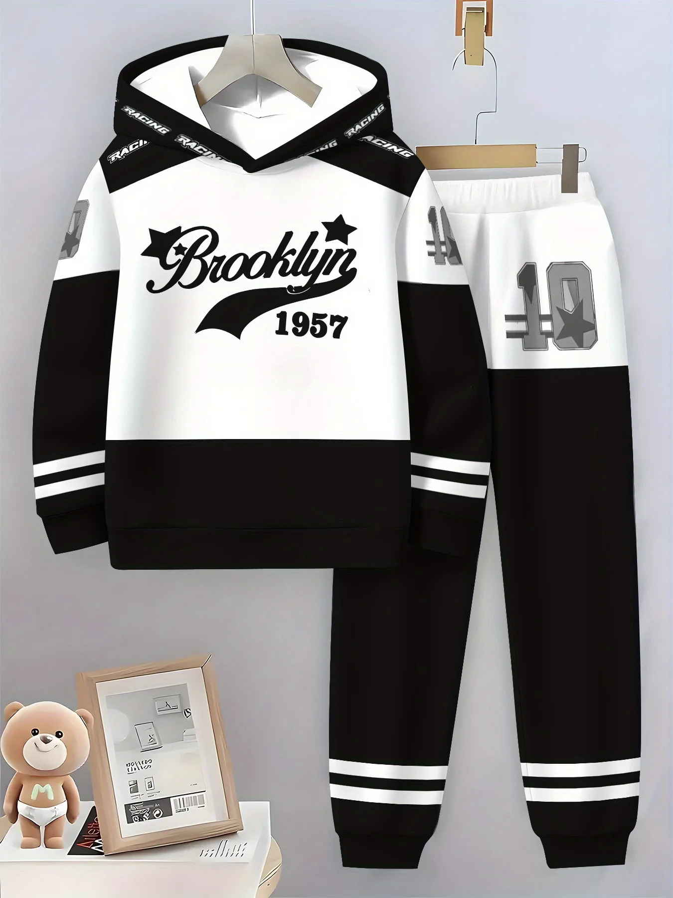 

2025-26, осенне-зимний новый спортивный комплект Y2K, тренировочная рубашка, мужская мода, супер большой удобный повседневный уличный комплект из двух предметов