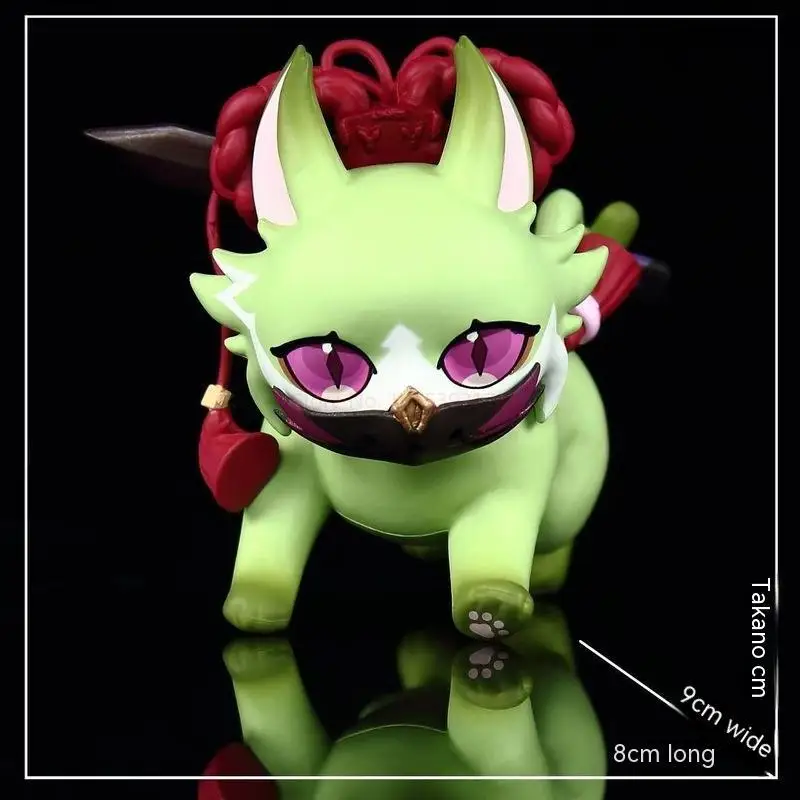 10cm Genshin Impact Zhongli Keqing Miko niedlichen Wanderer Yae Katzen Anime Figur Gk Action figuren PVC Statue Spielzeug Geschenke Modell Puppe