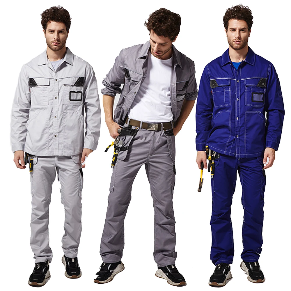 

Working Uniform Welding Suit Car Repair Workshop Mechanic Clothes Labor Insurance Clothes Wear-resistant Welder Tops Pants Suit