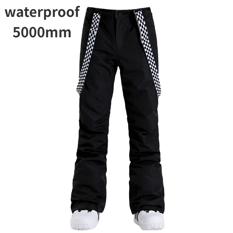 Ski pants women's windproof waterproof thermal overalls