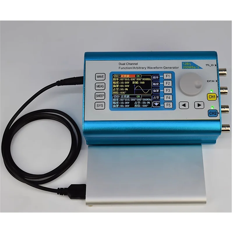 FY2300 12Mhz DDS Generator Sinyal Fungsi Bentuk Gelombang Sewenang-wenang Saluran Ganda Frekuensi Gelombang Sinus Multifungsi 200Msa/S