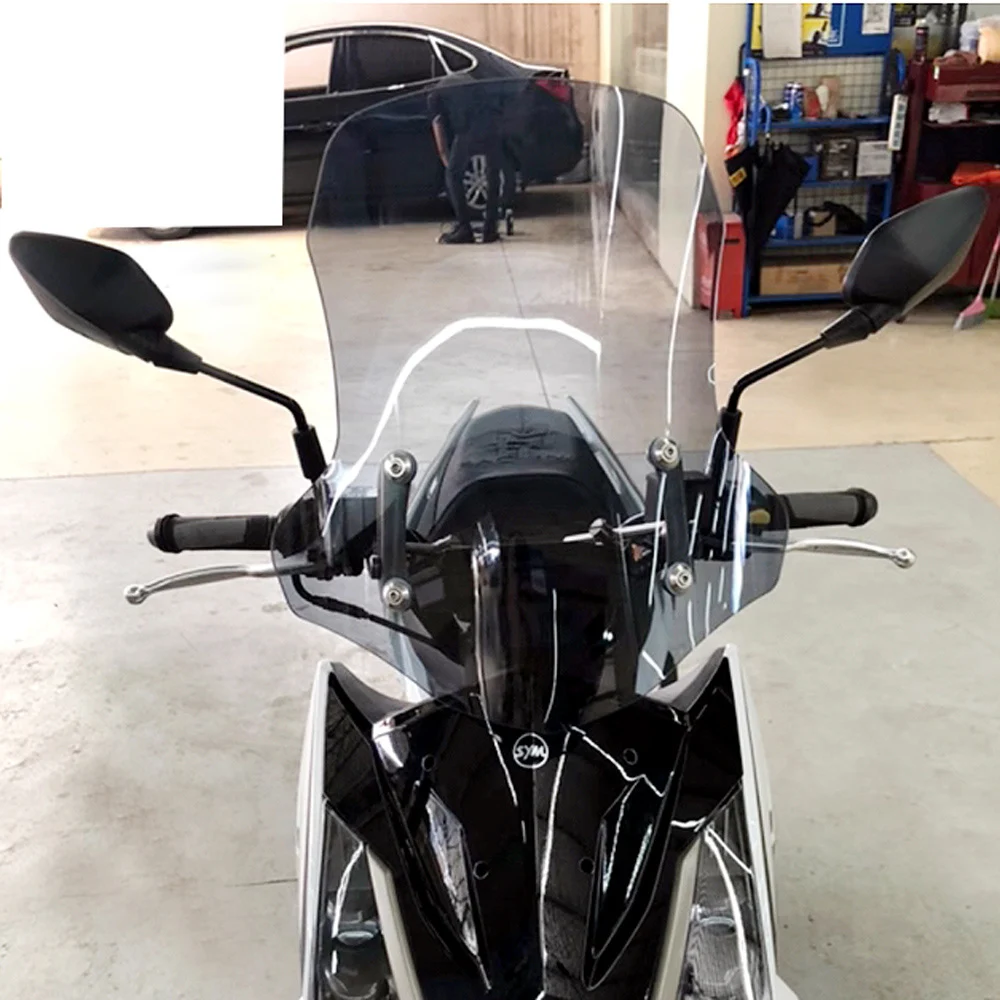 

For SYM drg158 DRG158 Windshield Modification Front Windshield with Adjustable Height Bracket Windshield Accessories