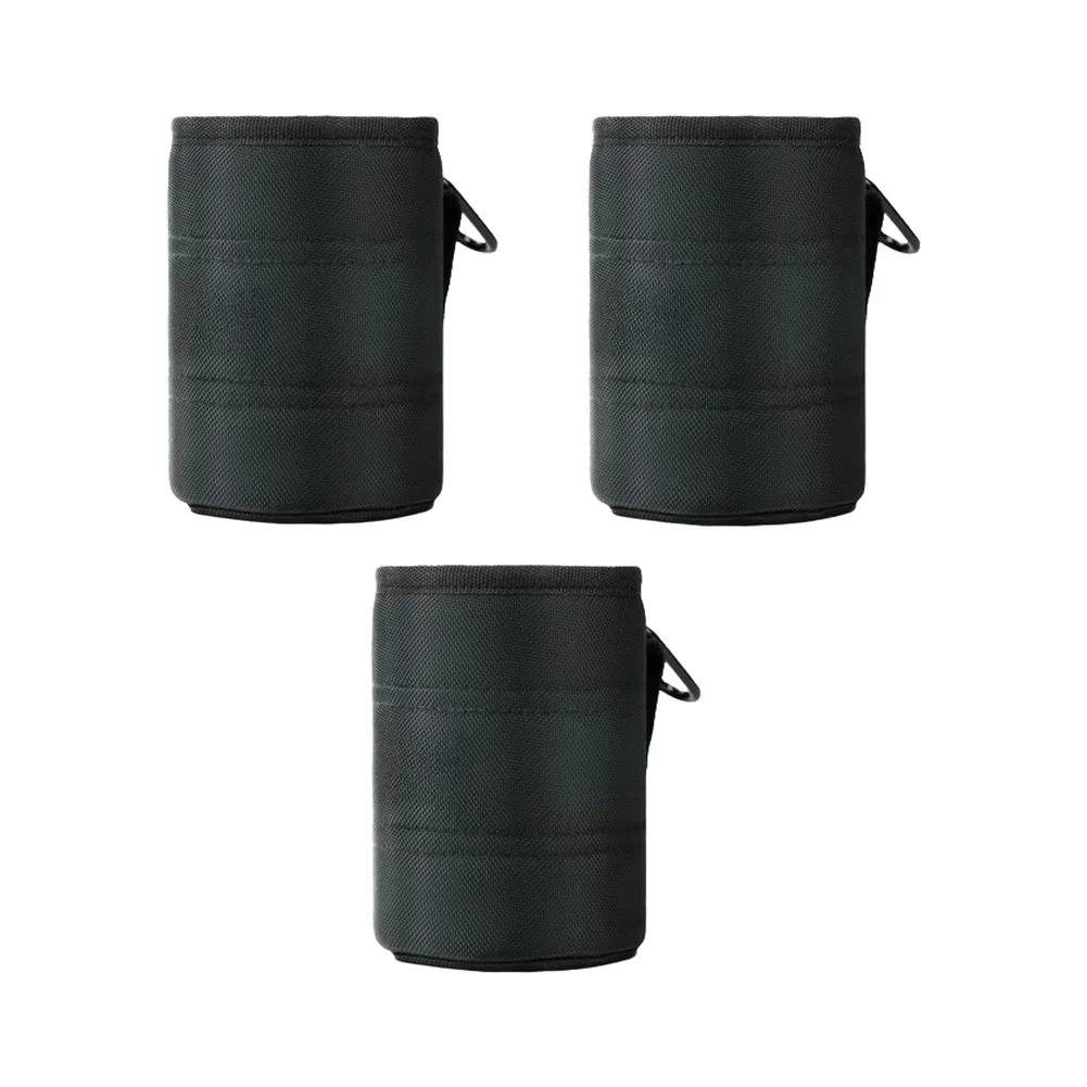 Black Oxford Cloth Tool Pouch With Hook For Screws Nails Storage Electrician Carpenter Waist Bag Organizer 15x11x5cm