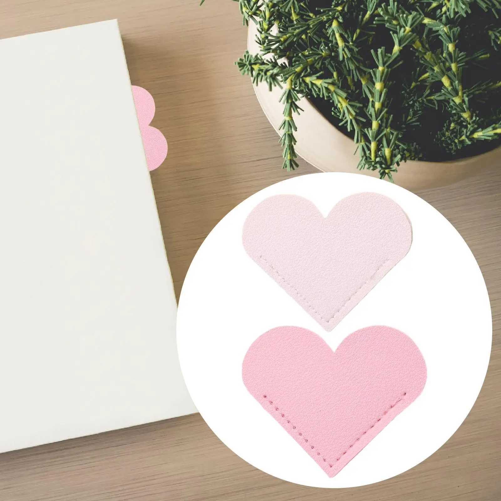 Закладка в форме сердца из искусственной кожи в форме сердца, маркер для чтения ручной работы, милая закладка для страниц для офиса, девочек, детей, студентов, книжный клуб