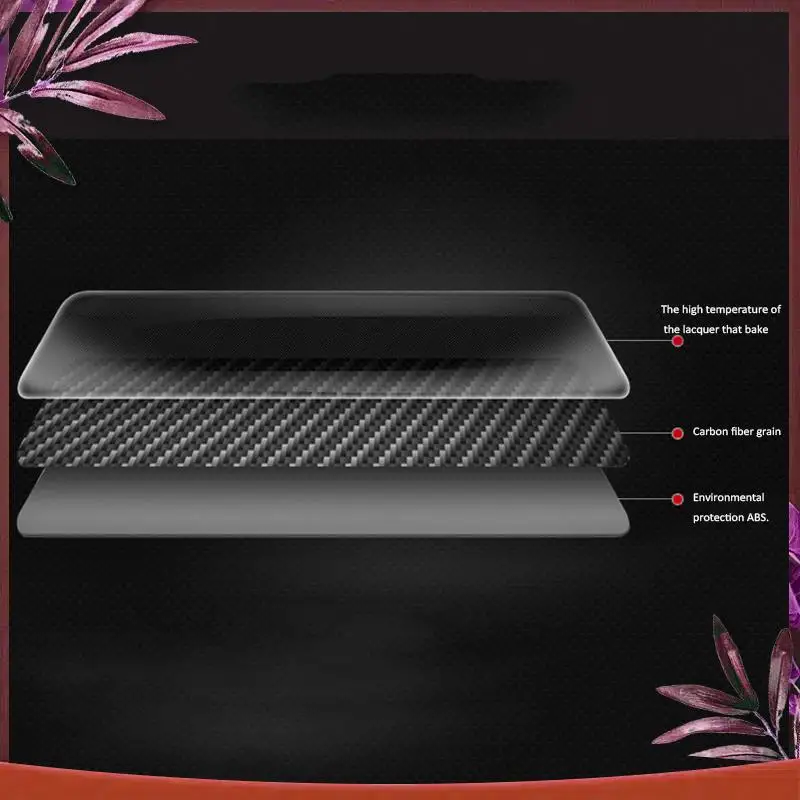 

Durable Armrest Box Protective Covers Carbon Fiber Car Central Armrest Decorative Modification For Honda Civic 10Th 2016 2017 20