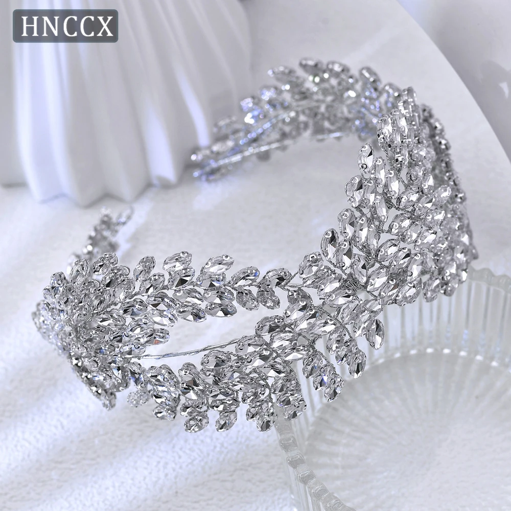 

YouLaPan Luxury Bridal Rhinestone Hiar Accessories Sparkling Wedding Headband Elegant Women Headwear Prom Party Headpiece HP444