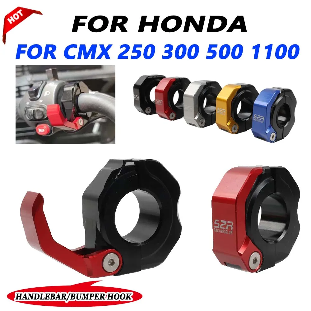 

For Honda REBEL 250 300 500 1100 CMX300 CMX500 CMX1100 Motorcycle Handlebar Helmet Hook Luggage Bag Hook Holder Bumper Hook