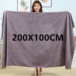 Large thick microfiber bath towel absorbent and quick-drying multifunctional swimming fitness sports beauty salon towel