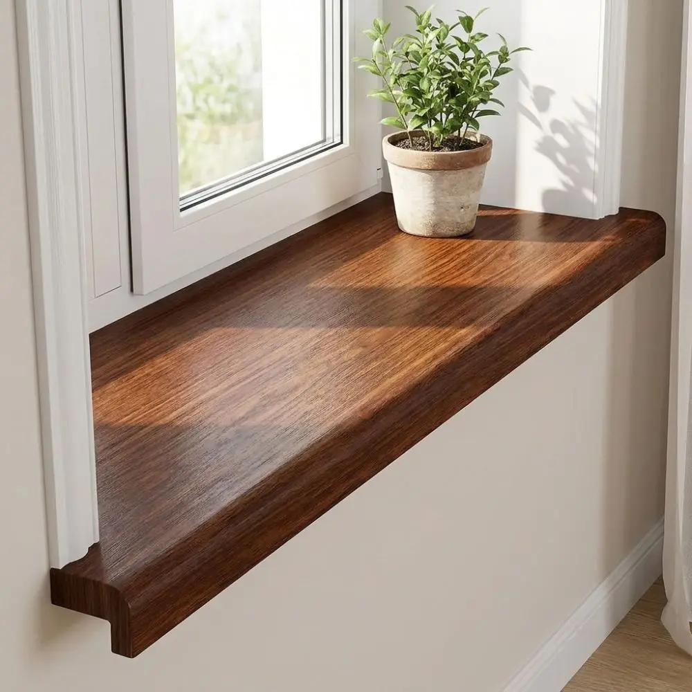 Thickened Wood Grain Window Sill Sticker Removable Sun Protection Waterproof Sticker Peel and Stick