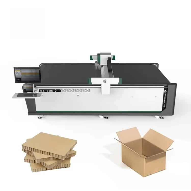 BZ-1625 Automatic Feed Cardboard Creasing Cutting Machine Carton Cutter with Plotter Equipment