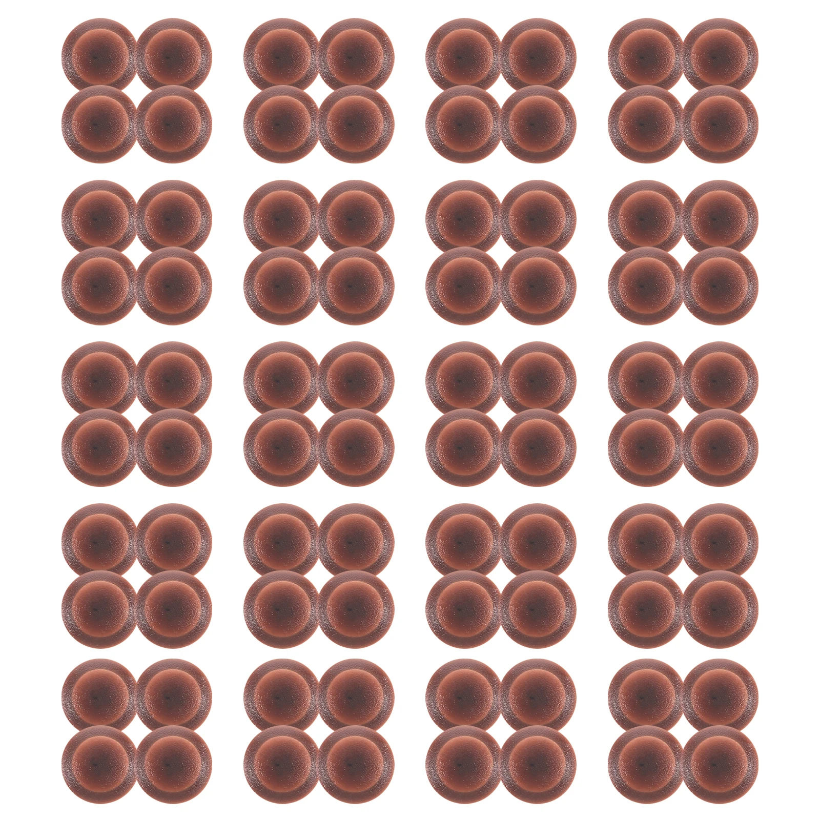 

500 Pcs Screw Cap Decorative Cover Plastic Protective Light Fixture Caps Brown End Screw Button Lug Nut Covers