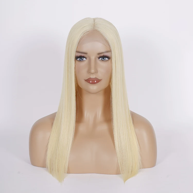 

Fast Delivery Topper Human Swiss Lace Blonde Color Human Topper High Quality Human Hair Topper For Women