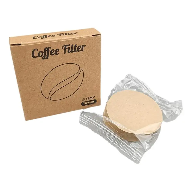 100Pcs Espresso Paper Filters 51/53/58mm Puck Screen For Delonghi Breville Portafilter Machine Tools Coffee Filter Paper