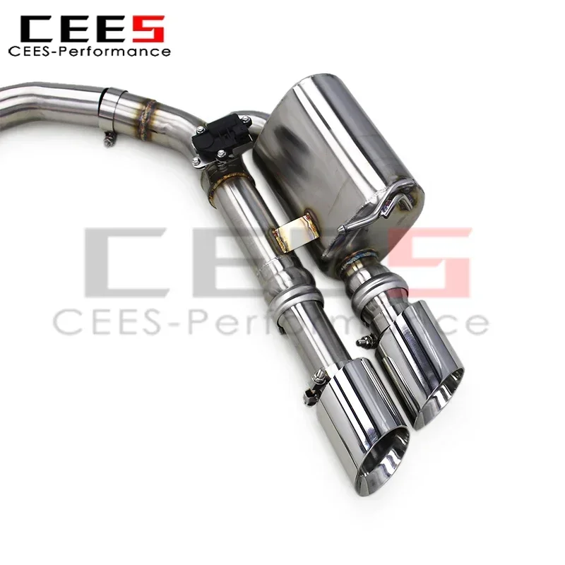 CEES para Porsche Panamera 971 2.9T 2017-2023 SUS304 tubos de escape Catback de acero inoxidable sistema de escape Valvetronic Racing