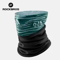 ROCKBROS Cycling Face Mask Winter Fleece Balaclava Thickened Windproof Mask Neck Scarf for Cycling Snowboarding Outdoor Hiking