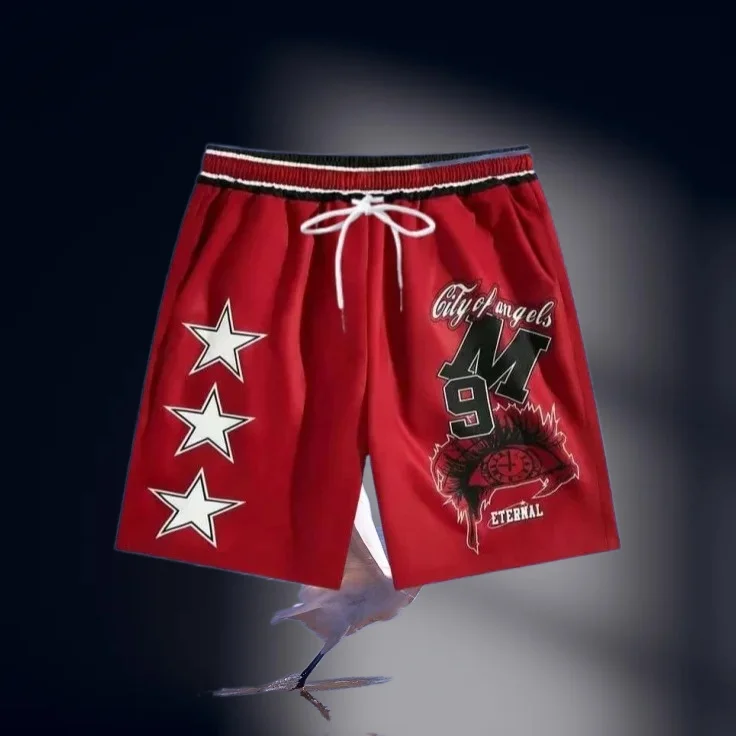 25/26 Nowy Trend Męskie Szorty Sportowe i Fitness Oddychające Szybkoschnące Oversize Codzienne Szorty Plażowe Motocyklowe