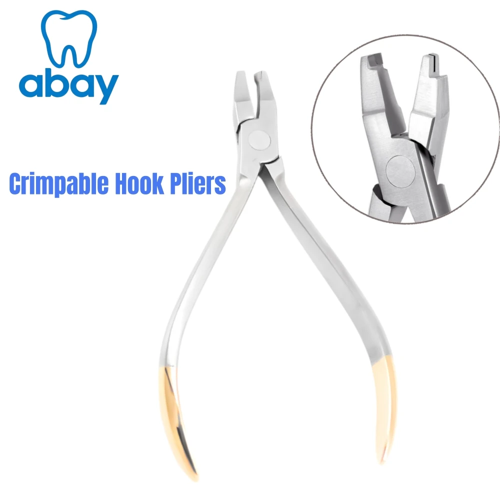 Dental Instruments crimpable hooks plier Dentist orthodontics Hook Placement Plier for Free Hook Clamp Precision Positioning