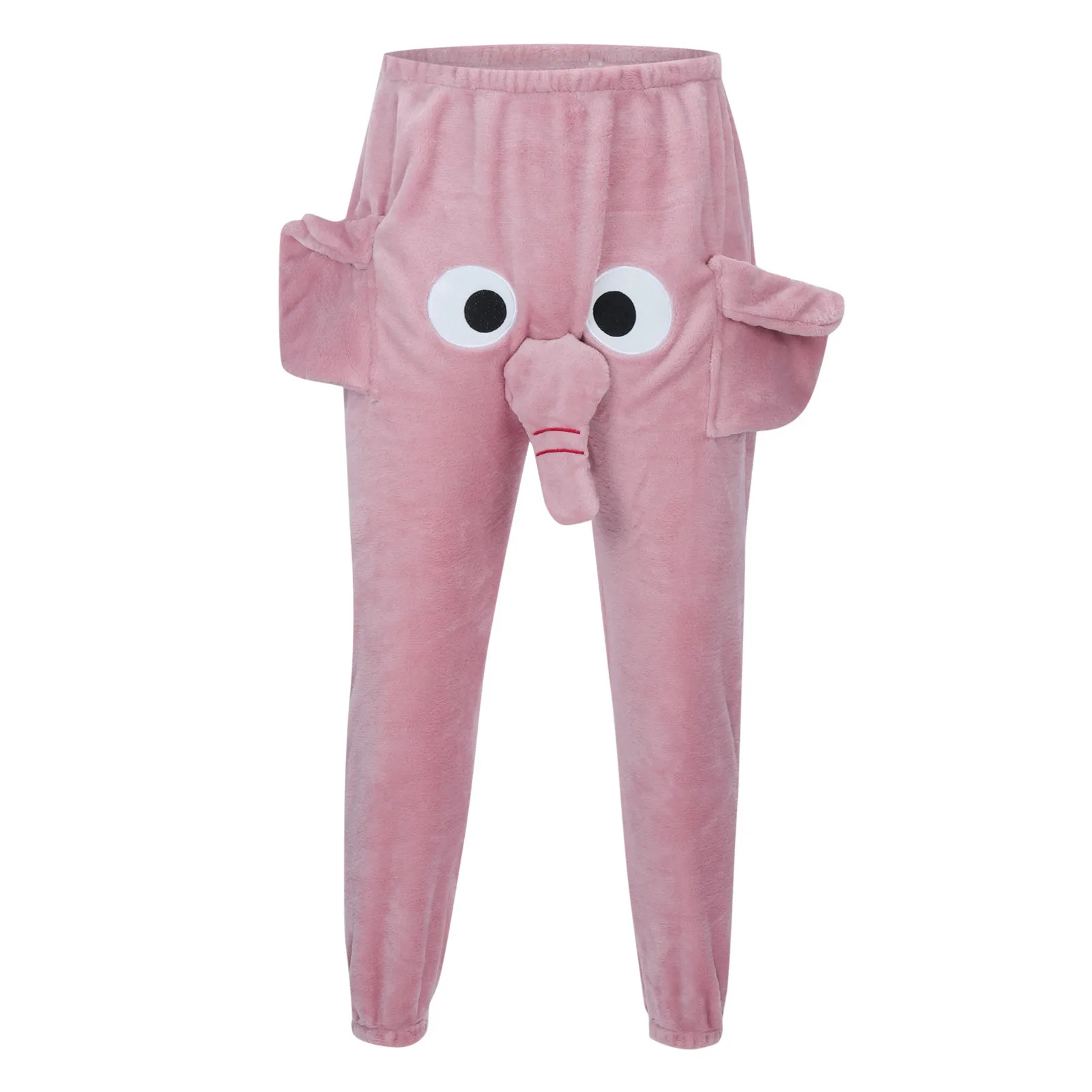 Pantalones de pijama con forma de elefante para hombre, Bóxer cálido y cómodo, ropa informal para el hogar, disfraz, novedad, invierno, 2024