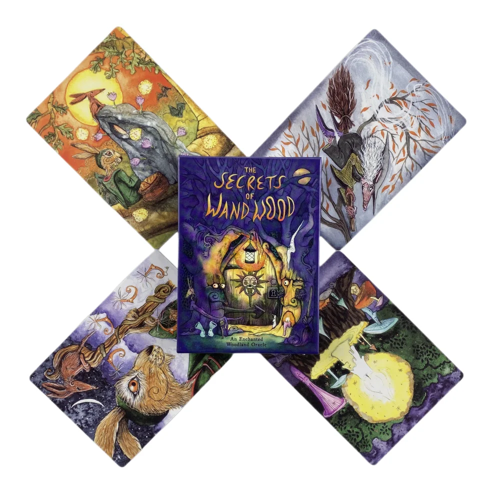 The Secrets Of Wand Wood Oracle Cards A 44 Tarot English Visions Divination Edition Deck Borad Playing Games