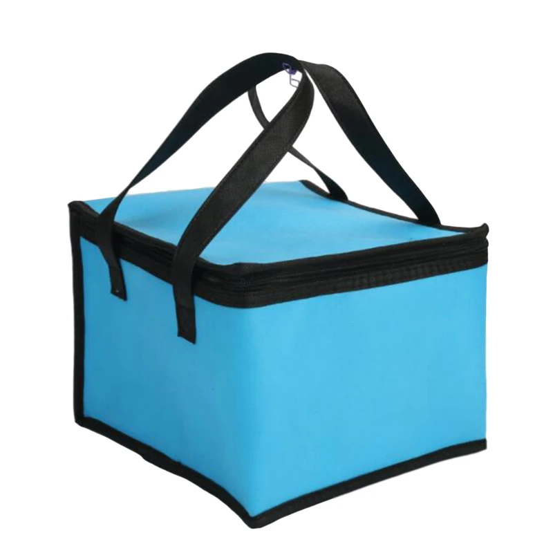 Lunch Bag Portable Solid Color Thermal Insulated Lunch Box Handbag Large Capacity Bento Pouch Home Company Food Storage Bags