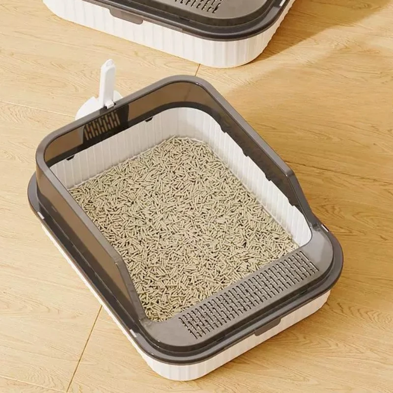 Extra Large Defecation Side Entrance Luxury Litter Box Sandbox Detachable Closed Litter Box Arenero Para Gato Household Items