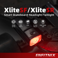 Enfitnix XliteSR/SF Skateboard Rear Front Warning  Lights Waterproof USB Rechargeable  Warning Lamp 2 Pcs For Electric Scooter