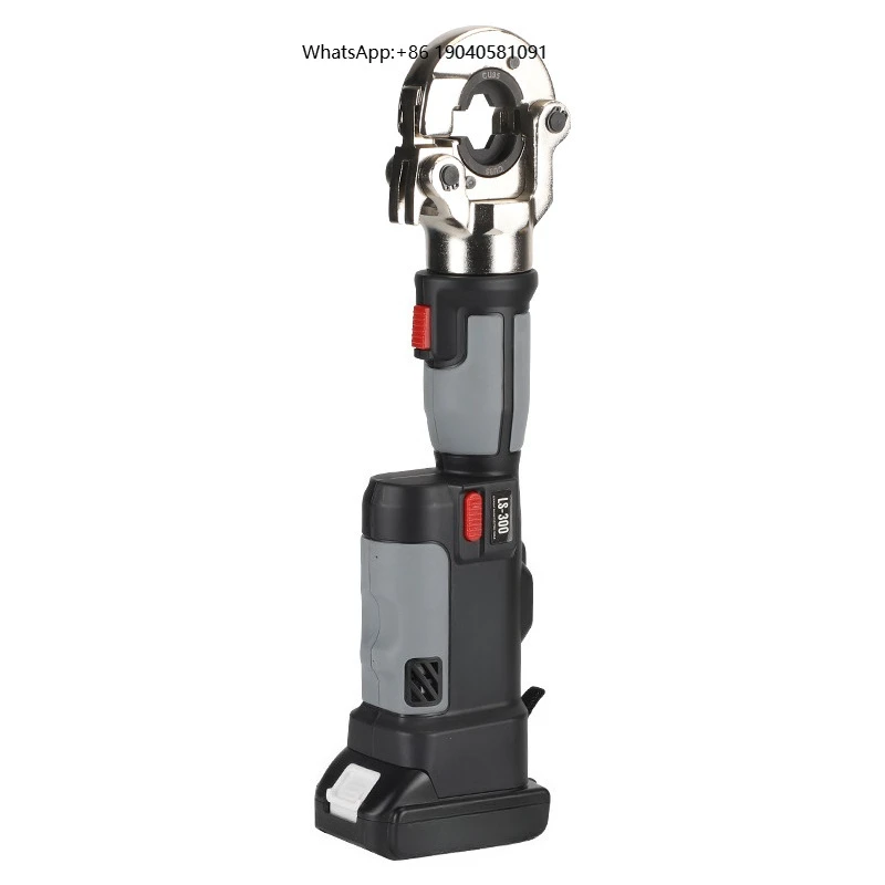 Mini Rechargeable LS-300 Electric Crimping Pliers Portable Hydraulic Tools with Straight Handle Digital Display Small Convenient