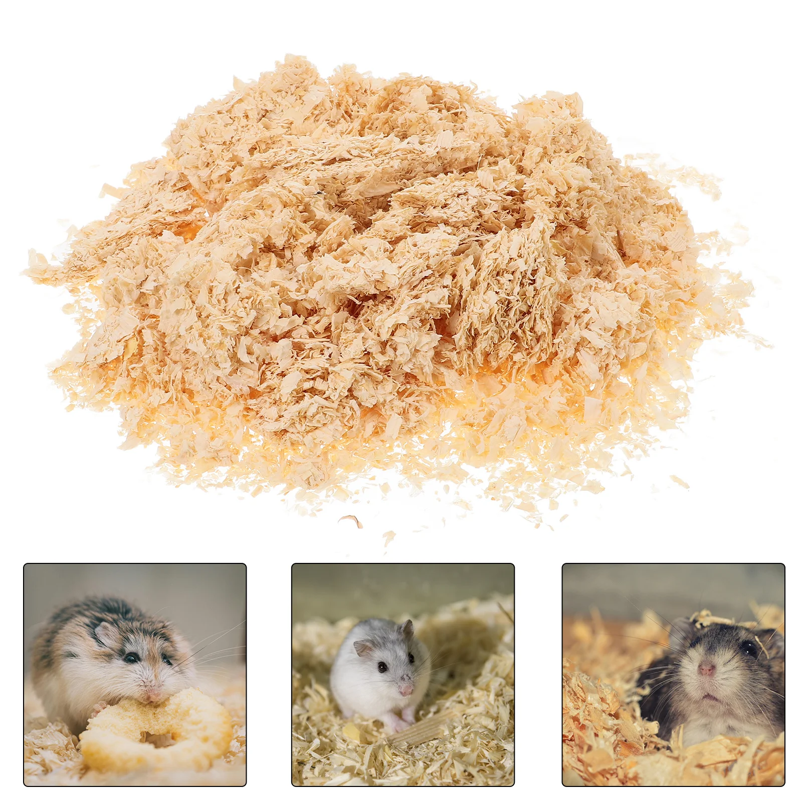 

Natural Wood Shavings Pet Bedding for Hamster Rabbit Small Animals Chicken Coop Reptile Cage Absorbent Odor Control Reusable