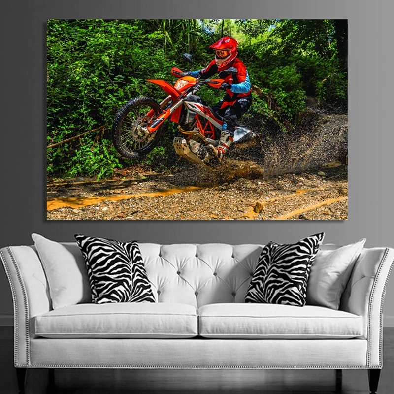 Modern Wall Art Canvas Paintings 690 Enduro R Motocross Dirt Jump Motorcycle Picture HD Print Posters For Living Room Decor