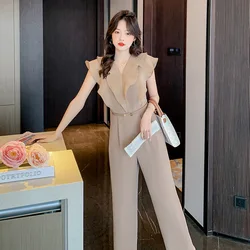 white jumpsuits for women  pants closing sets combinaison pour femme  date outfit women  overall