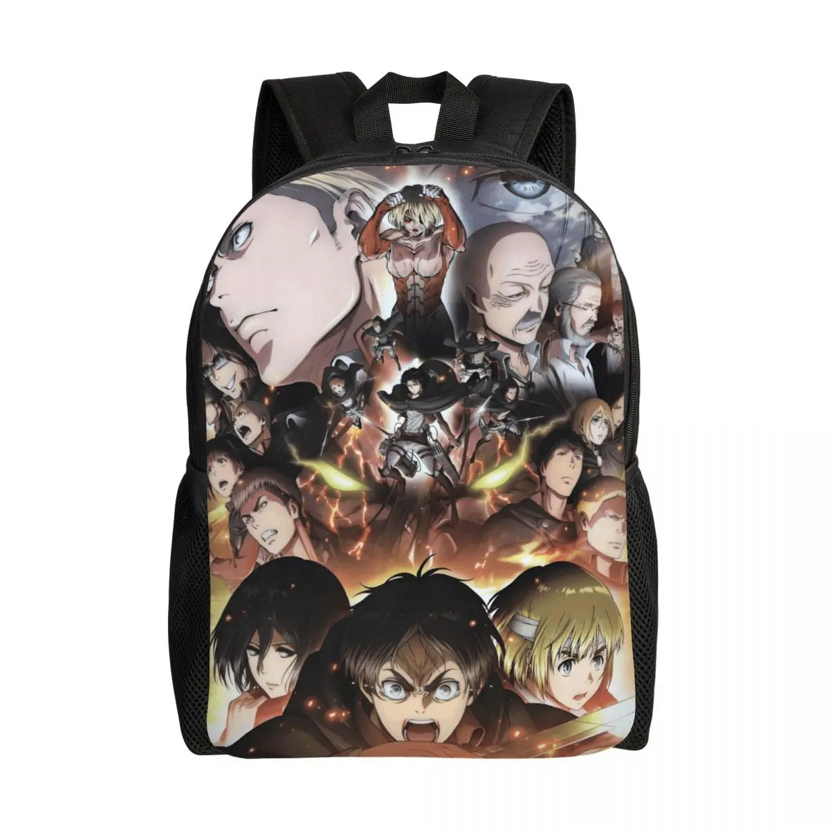 

Custom Anime T-Titanes Game Hot Backpack for Women Men School College Students Bookbag Fits 15 Inch Laptop War Bags