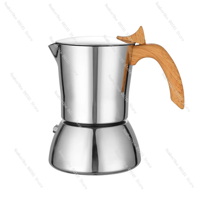 

Европейский горшок для мокко из нержавеющей стали 316, двухслойный вакуумный чайник, бытовой кофейник большой емкости