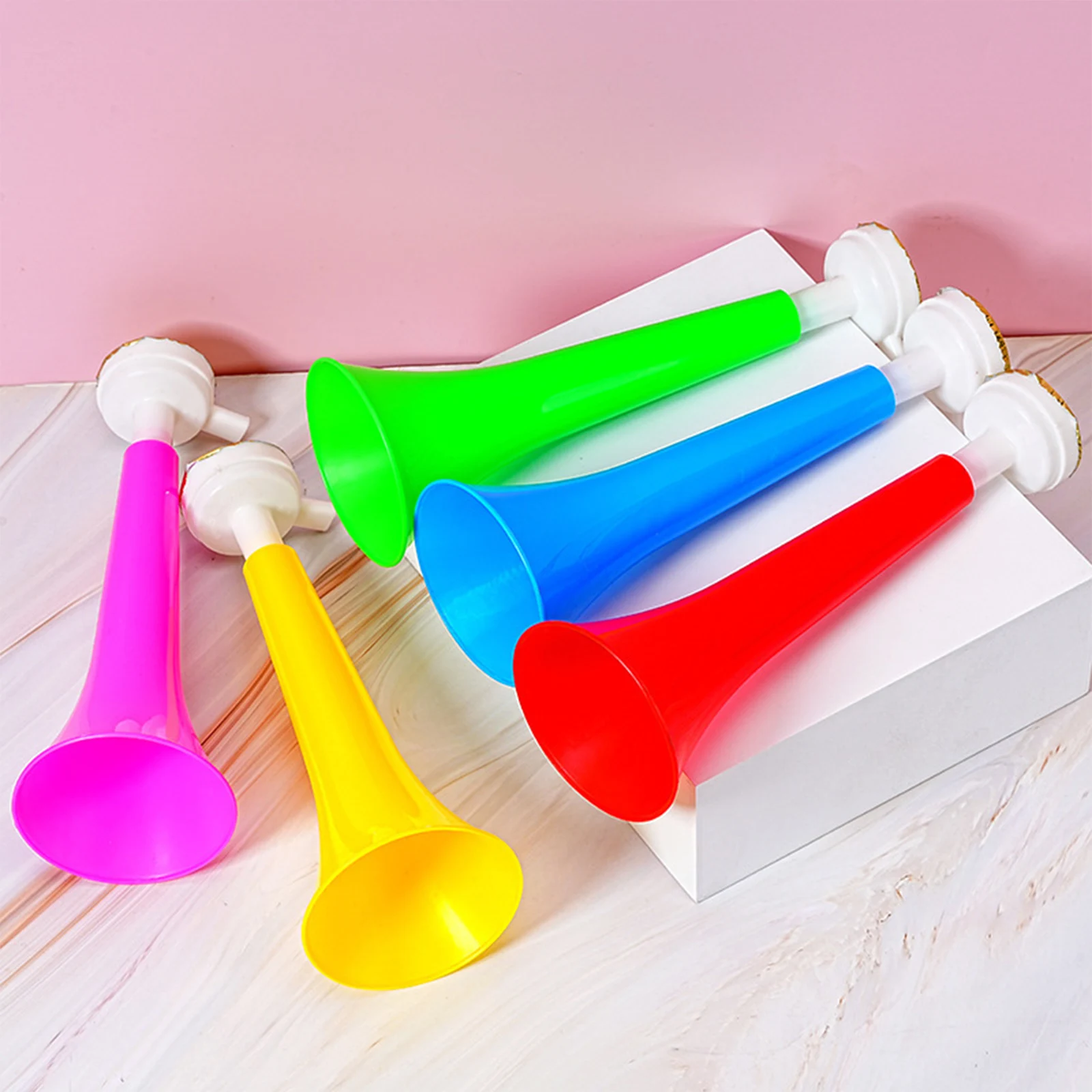 Sports Cheering Horn Colorful Plastic Air Horn Random Color Stadium Party Noisemaker for Events and Celebrations