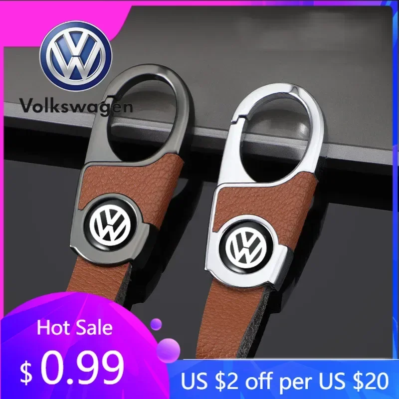 

Для VW Volkswagen Jetta MK5 Golf: роскошный кожаный брелок-ключница с эмблемой автомобиля, держатель для ключей для Volkswagen Golf, Passat, Jetta, Tiguan, Polo