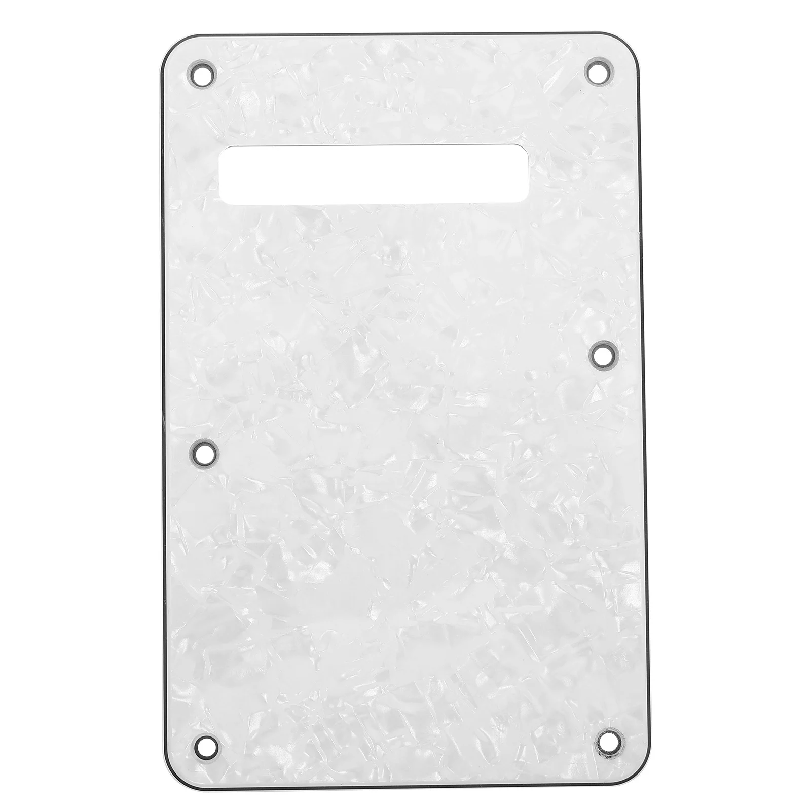 

2Pcs 6-Hole Rounded Edge Electric Guitar Backplate Plastic Tremolo Cavity Cover for Guitar Accessories 6-Hole Trem Tremolo Cover