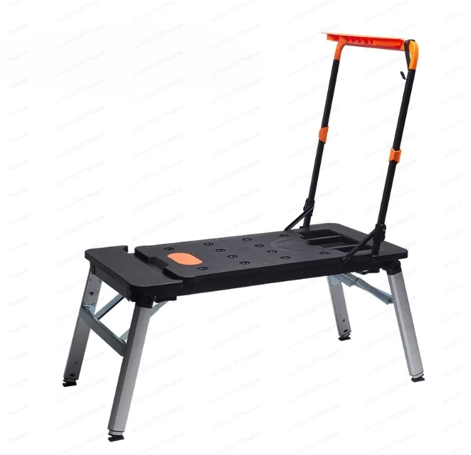 2026-7- In -1 Multifunctional Workbench DIY Woodworking Table Portable Trolley Folding Cart With Wheels Workshop Tool Outing Han