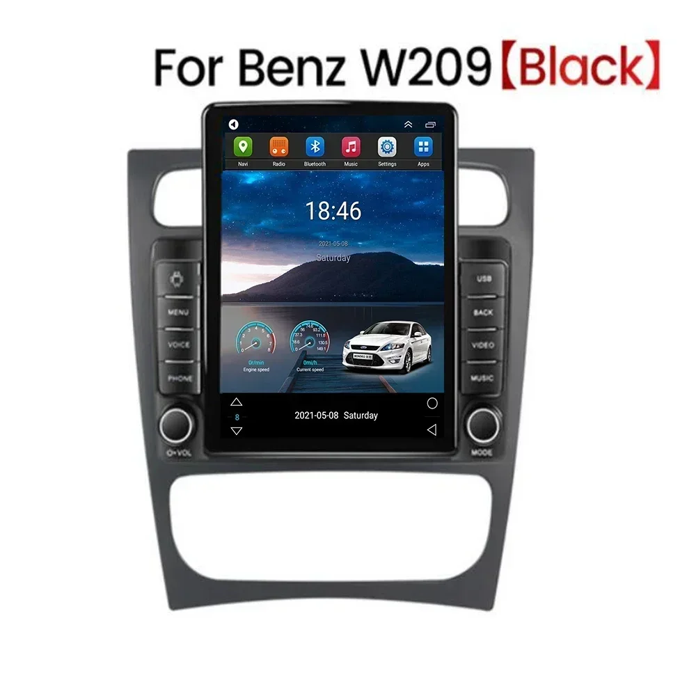 Android 13 Carplay For Tesla Vertical Car Radio Video Stereo Player For Mercedes Benz C Class CLK Class S203 W203 W209 A209 GPS