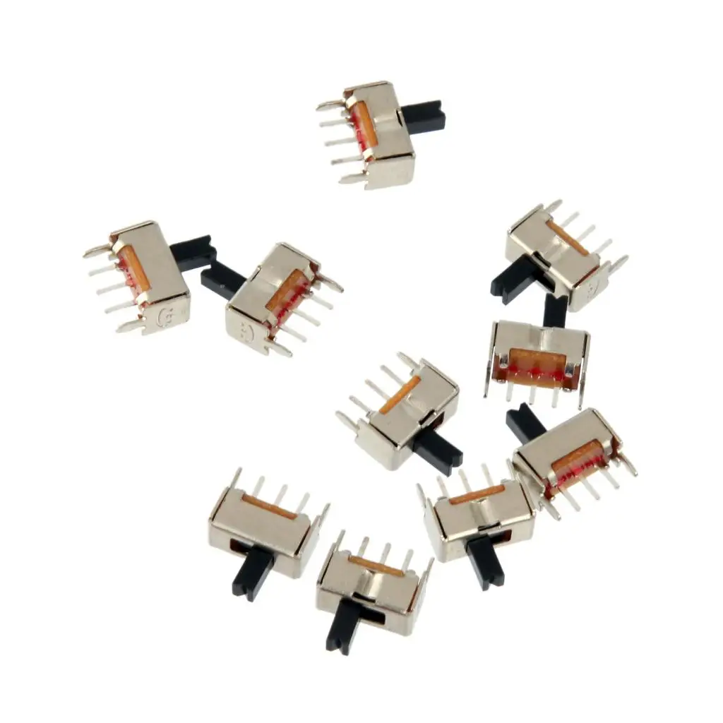 -12D07VG4 4mm 2 Position 1P2T PCB Panel Vertical Slide Power Switch 10 pcs