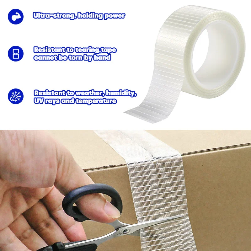 Grid Fiber Tape Toy Airplane Model Super Strong Mesh Single-Sided Tape Wear-Resistant Glass Fiber Strong Reinforced tape